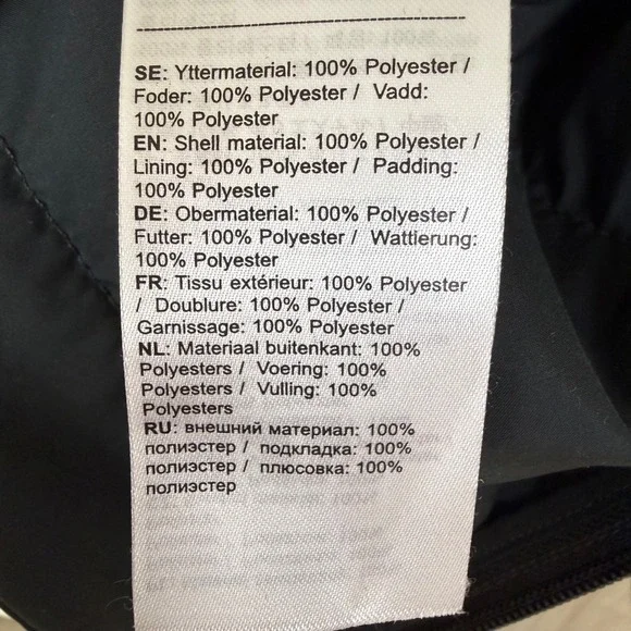 Fjallraven Black Keb Padded Hoodie Jacket Puffer Full Zip Size Small - Picture 14 of 14